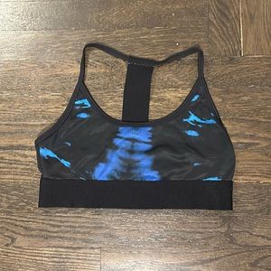 Noli Blue and Black Sports Bra - Medium